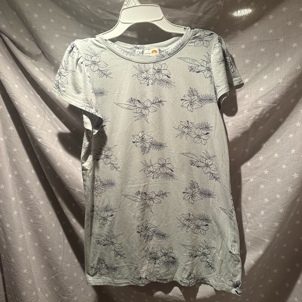 C&C California blue flower top size small